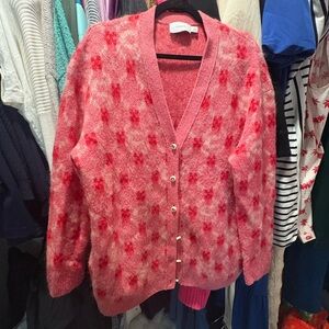 Coach Pink and Red Lunar New Year Tiger Women's Cardigan